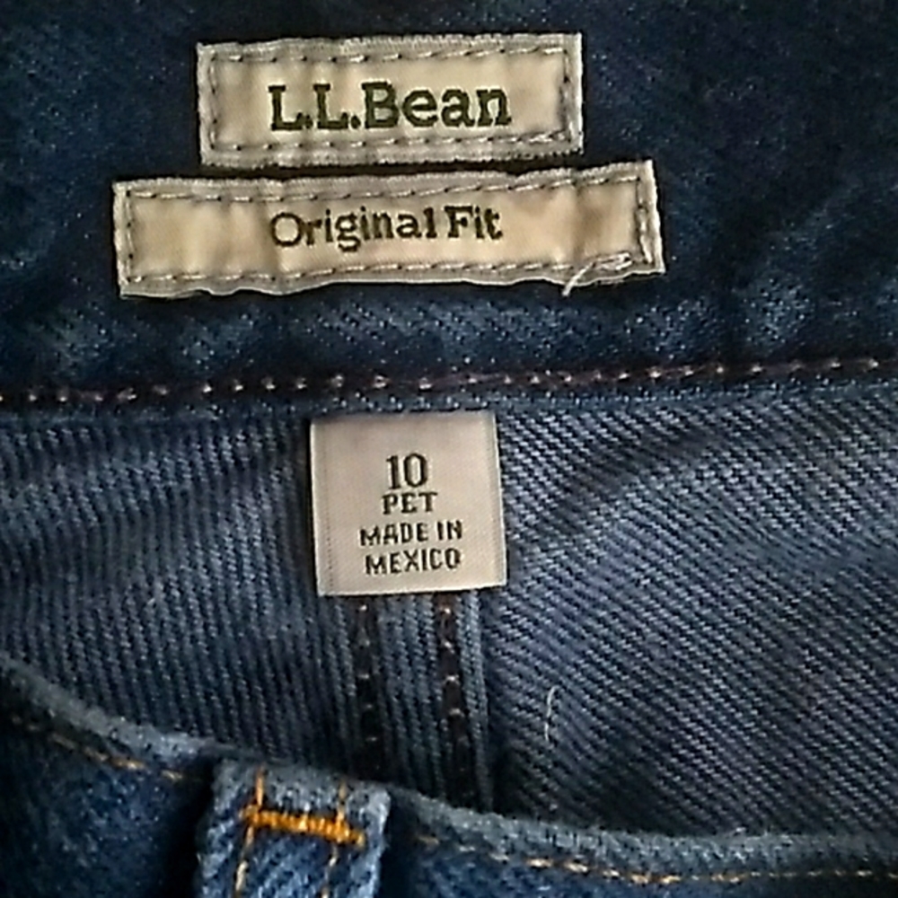 👖L.L. Bean HIGH WAIST Original Fit Relaxed Jeans  10 Petite
